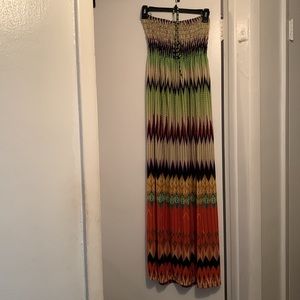 Saga halter crop long dress